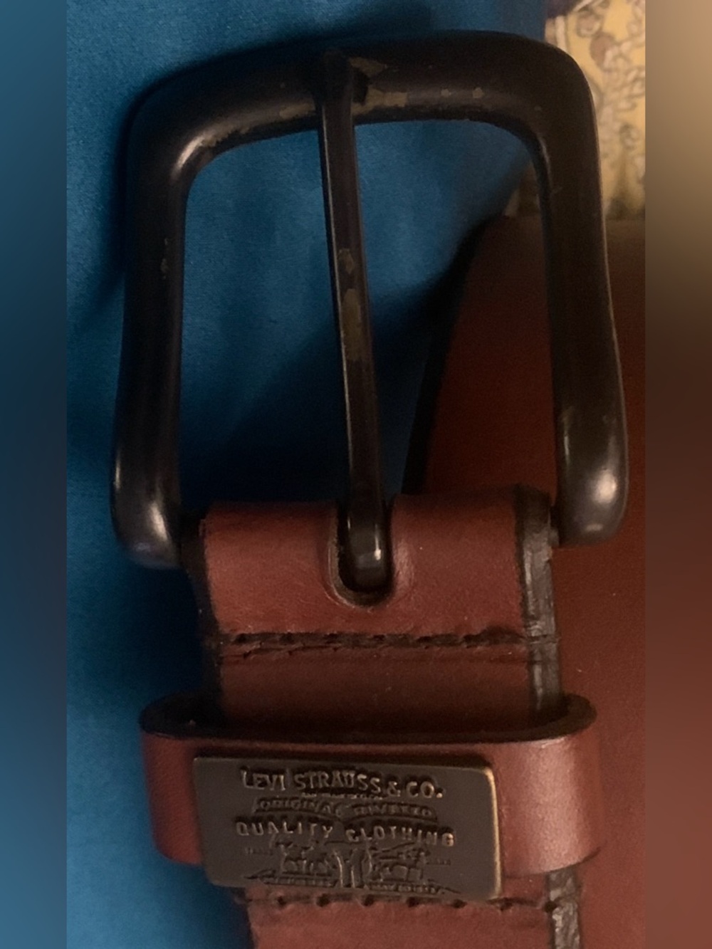 Levi Strauss & Co Brown Leather Belt Size 38